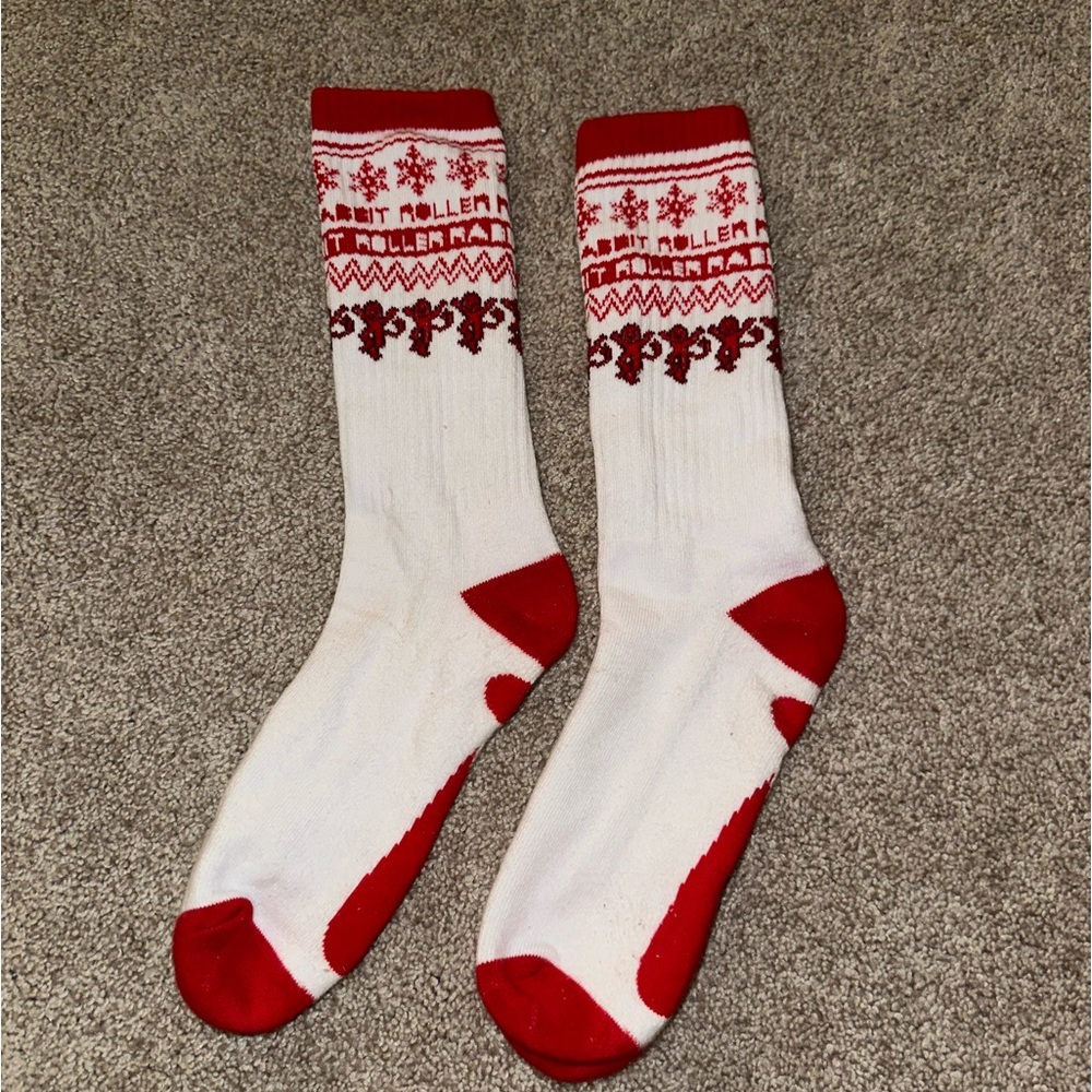 Rare Roller Rabbit Christmas Socks! Never worn!